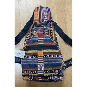 Convertible Cotton Bohemian Festival Compact Travel Nepal Backpack Bag